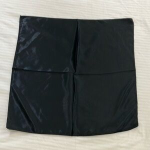 Black silk like scarf perfect for folding into suit jacket pocket